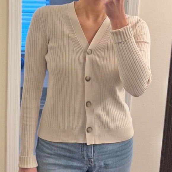 Loft cream button up blouse - Picture 6 of 6